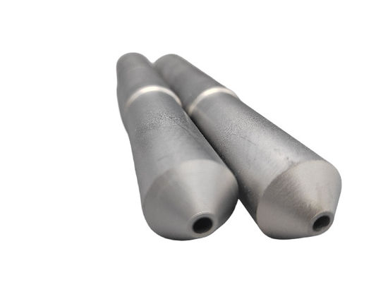 Tungsten Karbida T berbentuk batang dengan ujung ganda dengan lubang pendingin tunggal