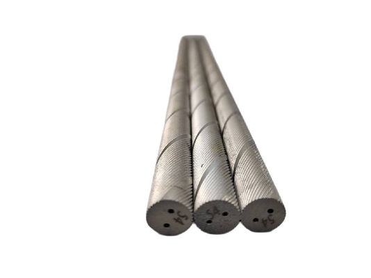 13.0g/Cm3-15.58g/Cm3 Spiral Tungsten Threaded Rod dengan lubang pendingin ganda