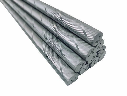 13.0g/Cm3-15.58g/Cm3 Spiral Tungsten Threaded Rod dengan lubang pendingin ganda