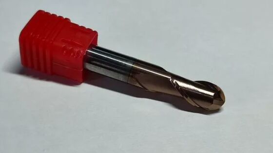 HRC55 Carbide End Mill Diameter 10 Milimeter Brown Copper Coating Menawarkan Kinerja Dalam Berbagai Operasi Mesin